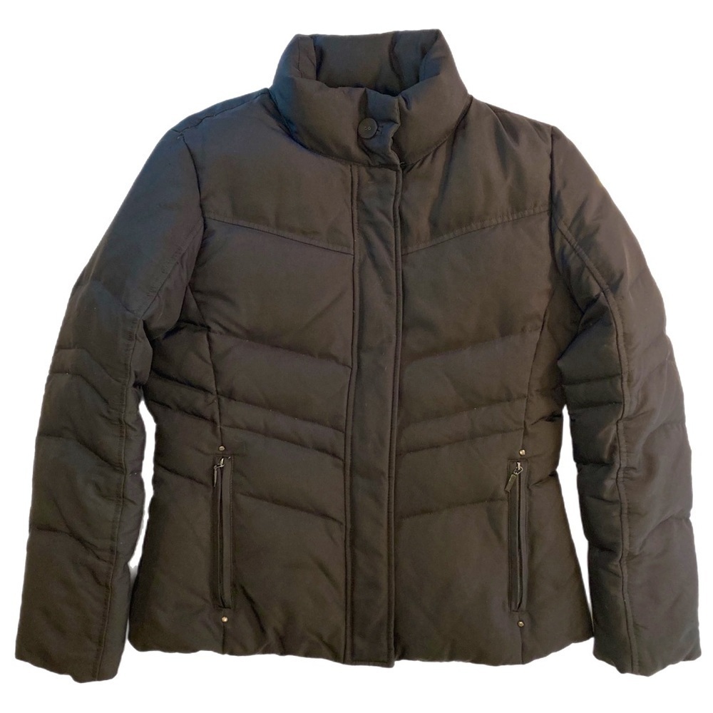 Calvin Klein black winter down feather puffer coat